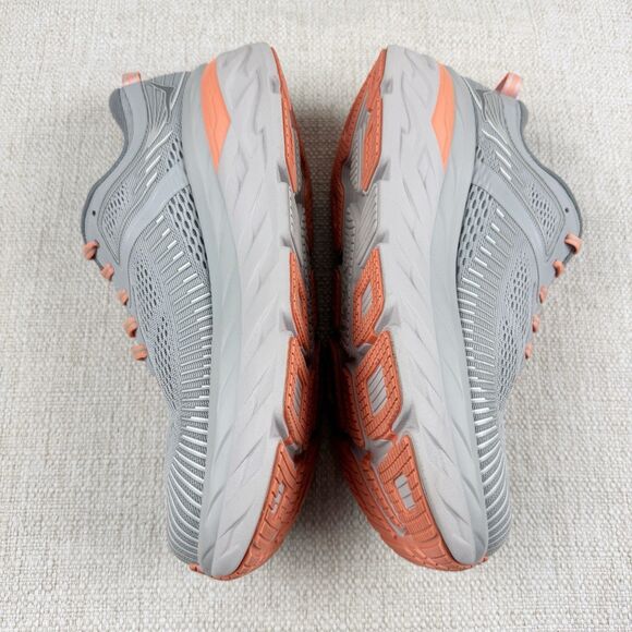 Hoka One One Bondi 7 Wide Running Shoes Women 10 D Harbor Mist Athletic Sneakers - Picture 8 of 15